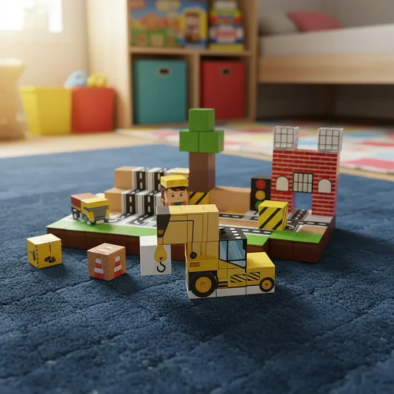 Kreative 3D DIY Magnetische Fliesen Bausteine Set Kostenlose Montage Stadt Bau STEM Pädagogisches Spielzeug Urlaub Kinder Geschenke