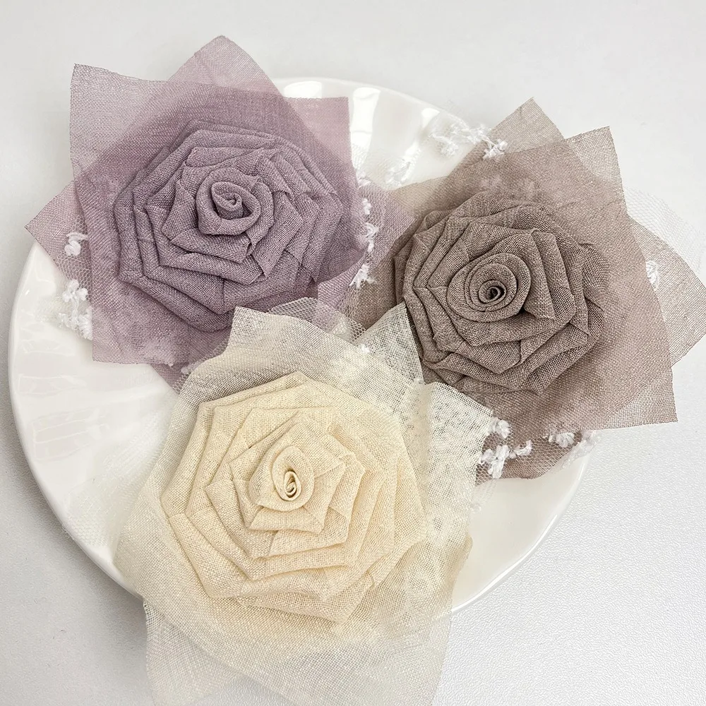 بروش زهور كبيرة للنساء ، دبابيس ديكور رومانسية ، الصدر الأنيق ، هدية فرنسية ، 8 *