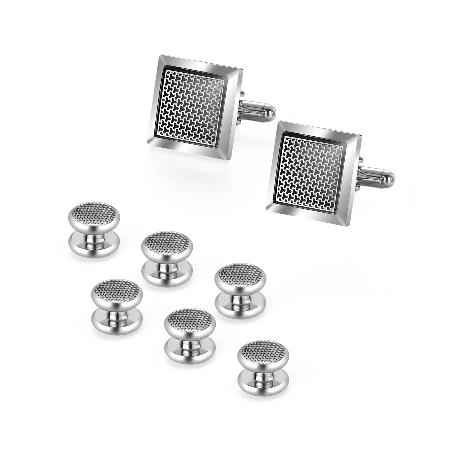 Cufflinks And Studs Set Classic French Shirt Cufflinks Button Shirt Studs And Cufflinks For Mens Gifts Tie Clips Men Accessories