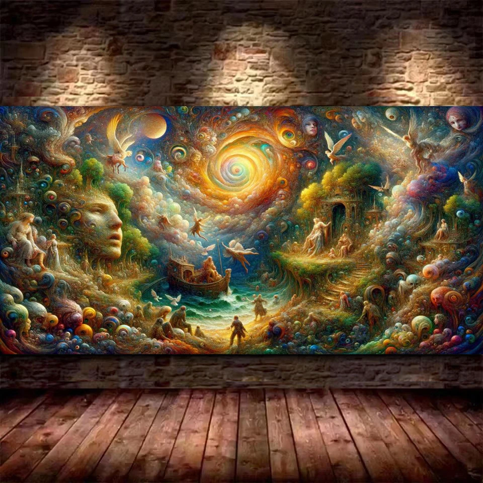 Surreal Fantasy Landscape Dreamer Dream DIY Diamond Painting New 2025 Full Round Diamond Mosaic Embroidery Sale For Home Decor