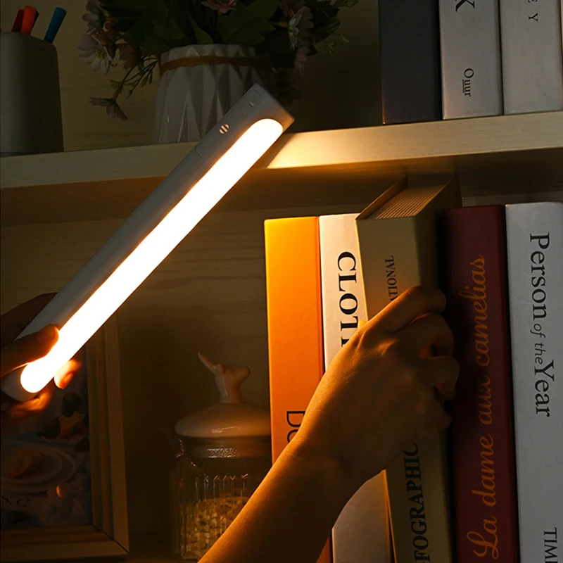 Lettura e apprendimento lampada da parete a LED striscia di aspirazione magnetica ricarica USB Touch luce notturna da comodino luce regolabile per