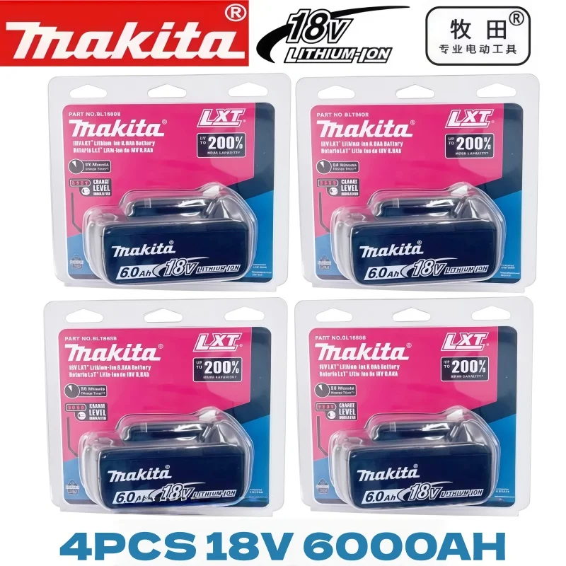 Originele Makita 18V Oplaadbare Batterij 6.0Ah BL1860 BL1860B BL1840 BL1840B BL1850 BL1850B Voor Makita Elektrisch Gereedschap