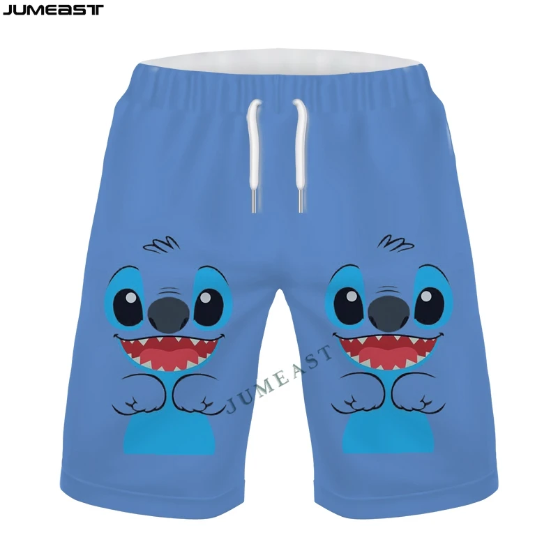 Jumeast-pantalones cortos de dibujos animados para hombre y mujer, ropa de calle masculina y femenina, pantalones de chándal informales para playa