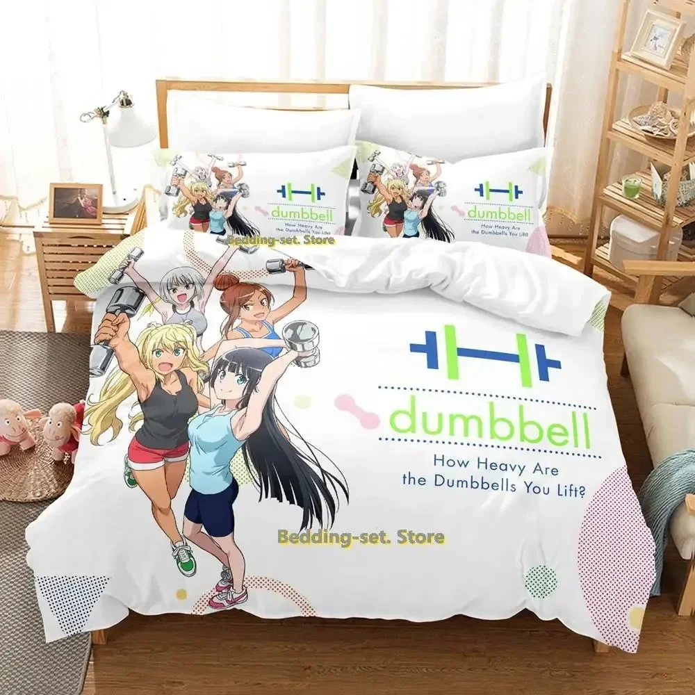 

How heavy are the dumbbells you lift Bedding Set Single Twin Full Queen King Size Bed Set Adult Kid Bedroom Duvetcover Set Anime