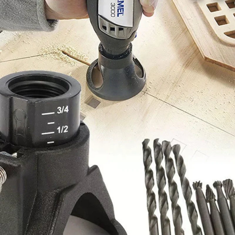 

Dremel Rotary Multi Tool Cutting Guide HSS Router Drill Bits Set Attachment Kit