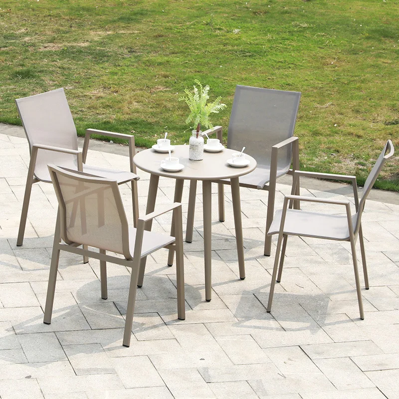 

Customizable leisure courtyard outdoor tables and chairs waterproof garden outdoor three-piece set of tables and chairs