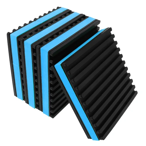 Imagen 1 del producto Almohadilla antivibración de goma de 4 piezas para unidades HVAC/compresor de aire/lavadora y secadora/aire acondicionado