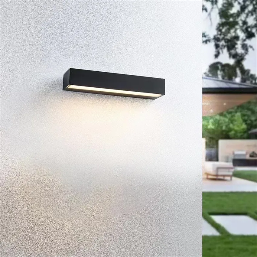 Waterproof Modern Nordic Style LED Wall Light, Indoor and Outdoor Lamps, Living Room Porch and Garden Lamp, 12W, 18W, 30W