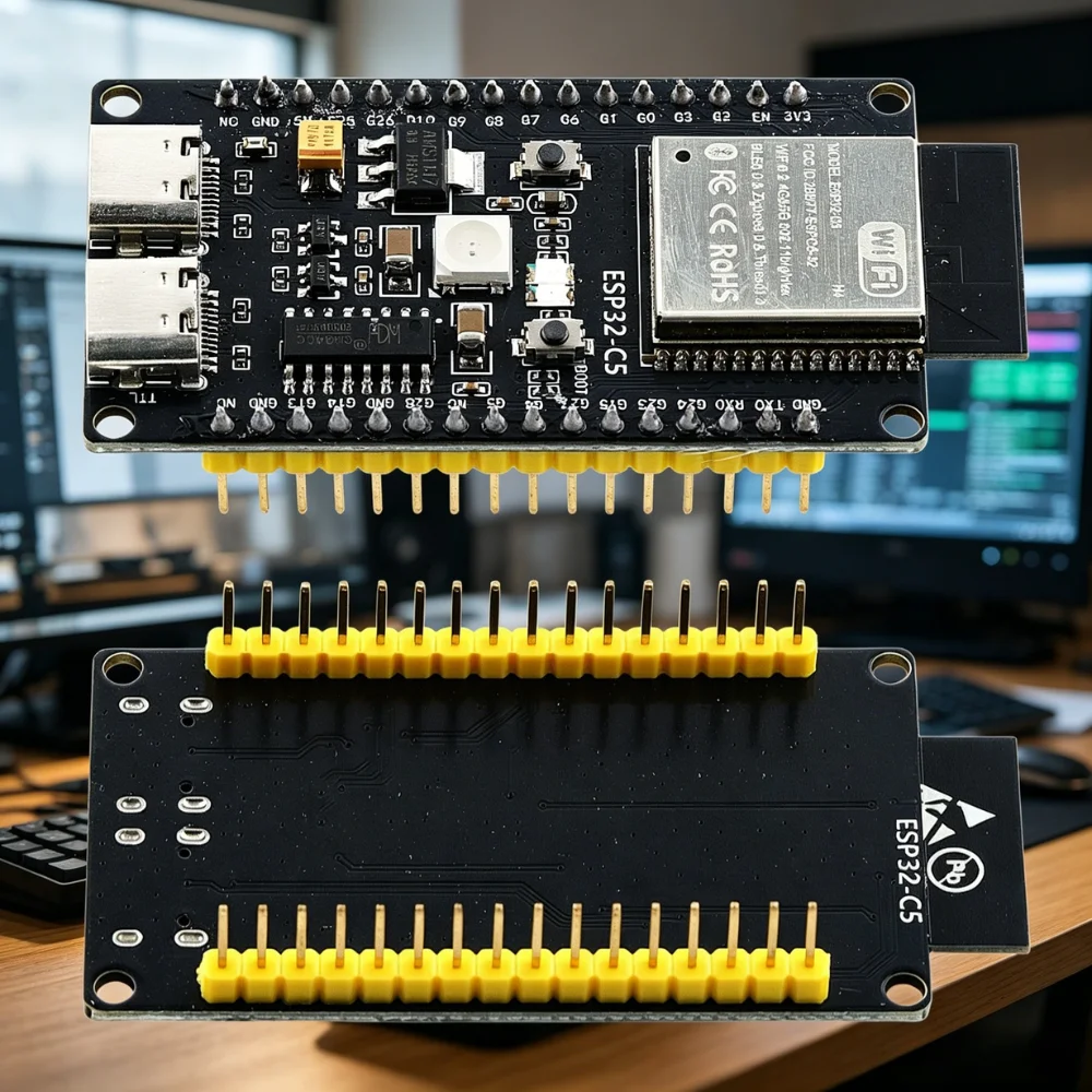 WiFi 6 Bluetooth BLE 5.0 2.4GHz 5GHz Dual Band 320KB ROM 400KB SRAM ESP32-C5 Development Board Module ESP32 C5 Core Board