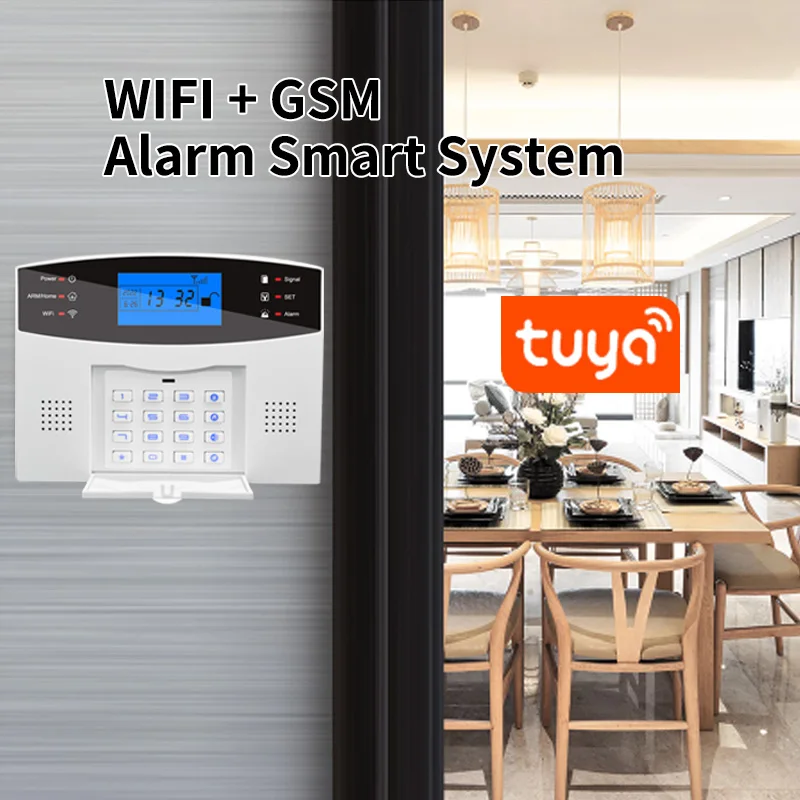 Gardlook t2b sistema de alarme para casa assaltante segurança wi fi 433mhz gsm alarme sem fio tuya casa inteligente controle app