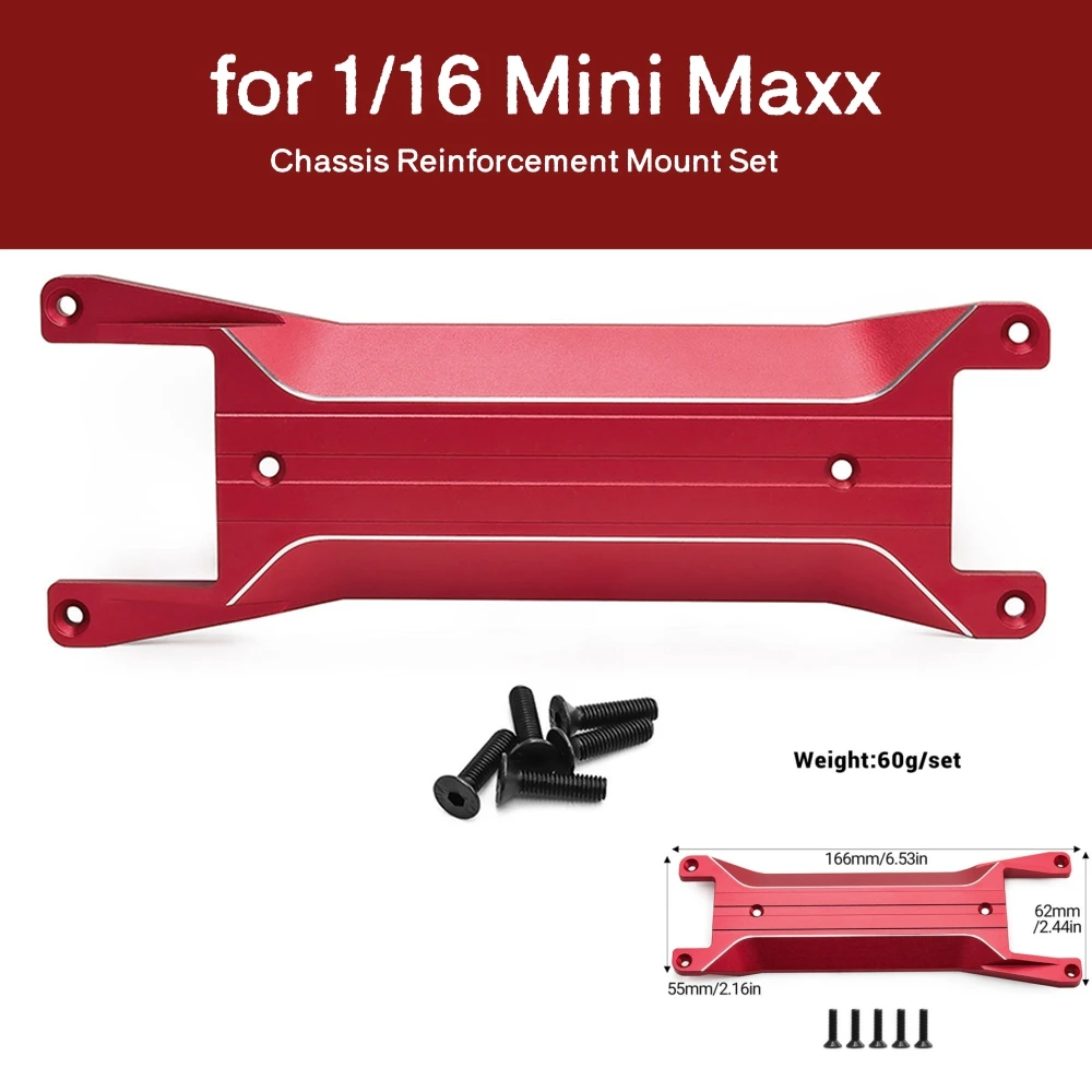 

For 1/16 Mini Maxx Aluminum Alloy Upgrade Chassis Reinforcement Plate W239 RC Toy Accessories