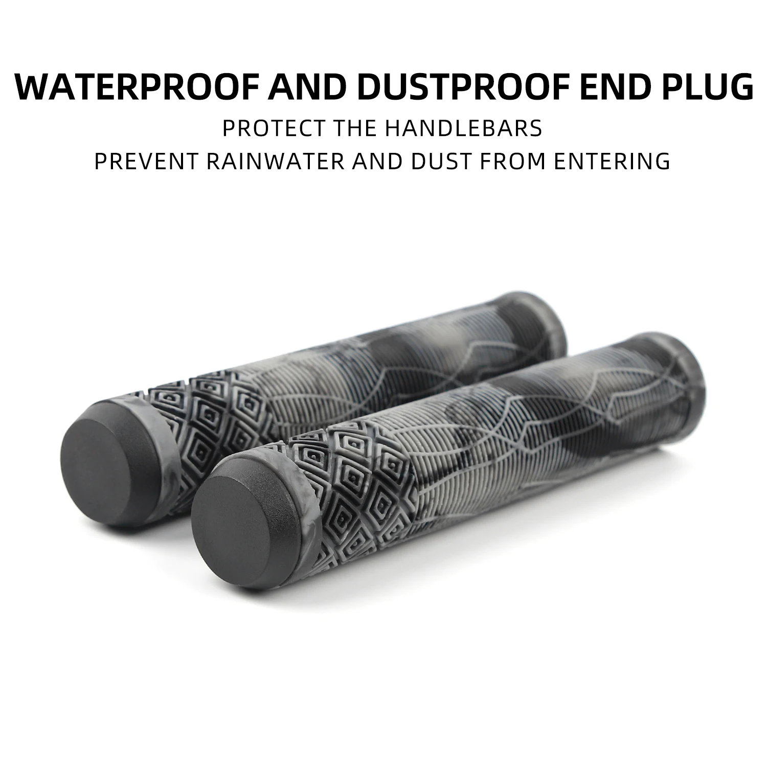 POLSO BMX Grips Antiskid Bike Grip Rubber Handlebar Anti-vibration BMX Bicycle Parts