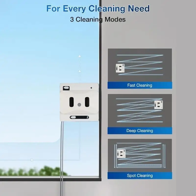   Window Cleaning Robot Intelligent Cleaning with Double Water Sprays Technology