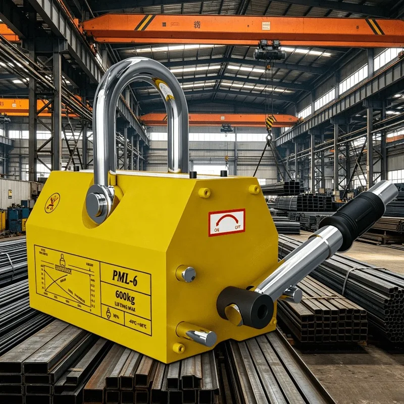 Permanent Magnetic Lifter Round Steel Steel Plate Magnetic Lifting Device Manual Strong Permanent Lifter Industrial Magnet