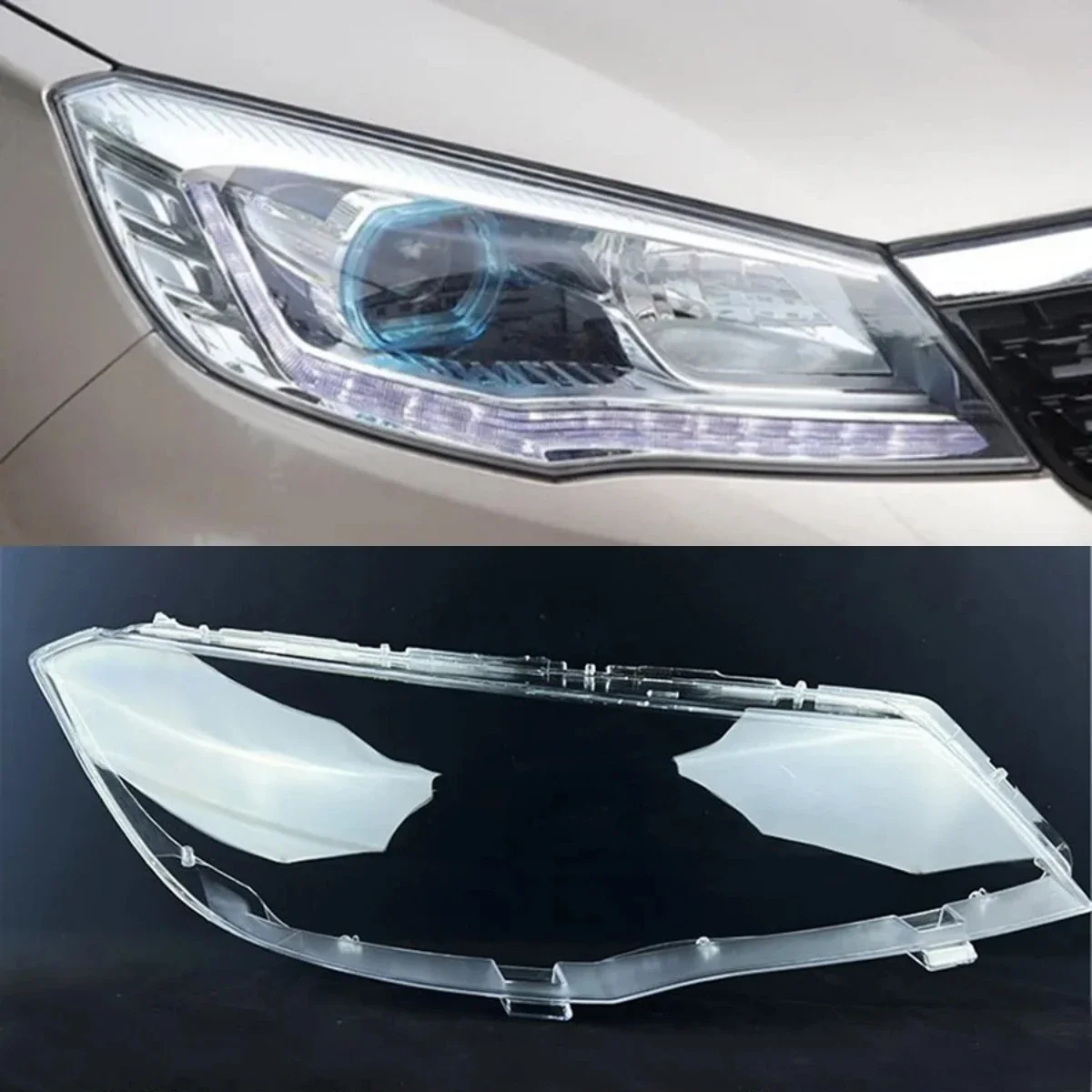 

For Leopaard CS9 Headlamp Shell Headlight Cover Transparent Mask Lens Plexiglass Replace Original Lampshade 2017 2018 2019