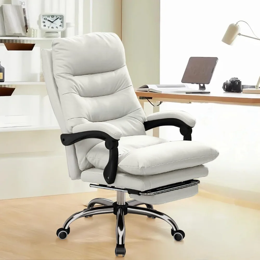 

Office Chair with Retractable Footrest, Heavy-Duty Ergonomic Chair, Adjustable Height High Back Computer Gaming Chairs
