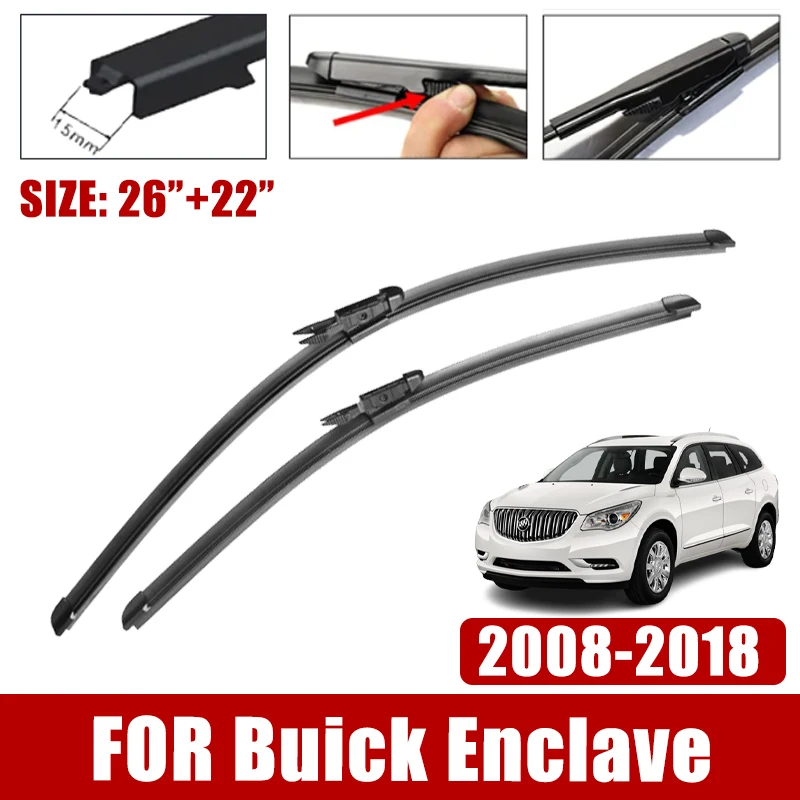 

Car Wiper Blade For Buick Enclave 2008-2017 2009 2010 2011 2012 2013 Front Rubber Windscreen Windshield Wipers Auto Accessories