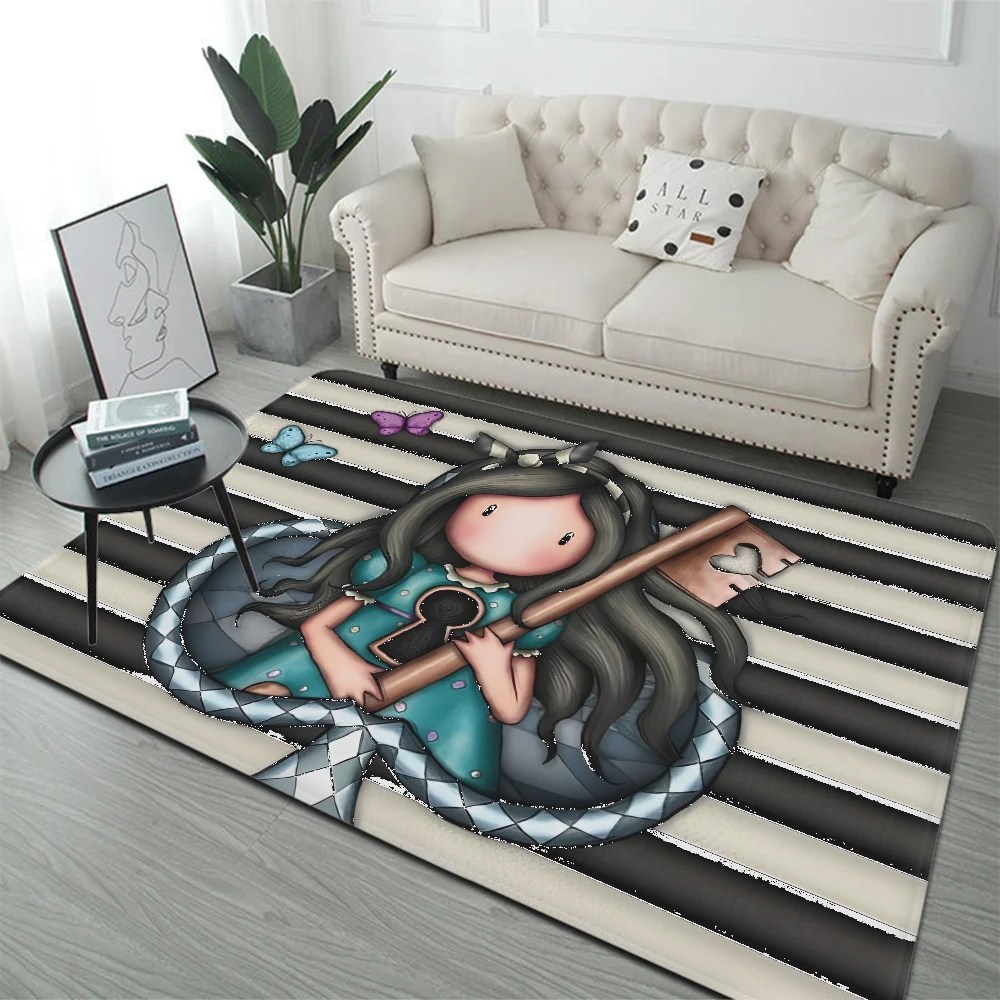 Cartoons S-Santoro Gorjuss Floor Mat Floor Mat INS Style Soft Bedroom Floor House Laundry Room Mat Anti-skid Household Carpets