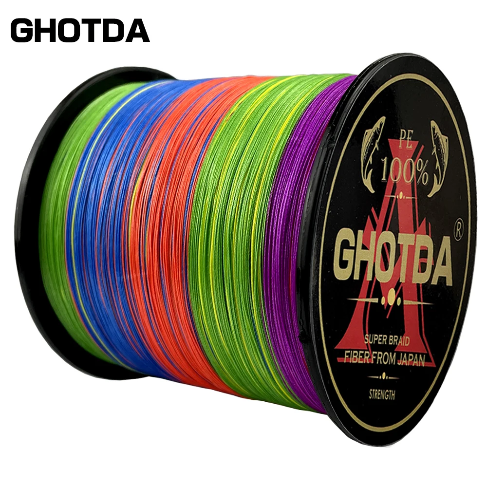 Línea Trenzada GHOTDA 4 Hebras – Multifilamento para Pesca - imagen 4