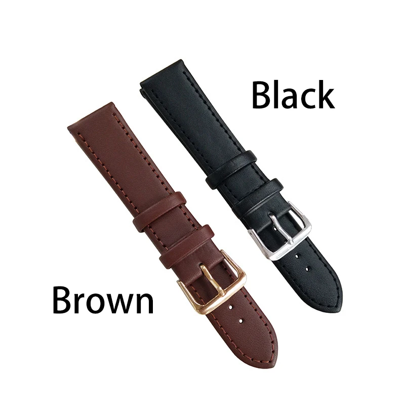 Quick Release Leather Watchbands 18mm 20mm 22mm 24mm Casual Belt Smart Watch Strap Soft Matte Bracelet Wrist Watch Band