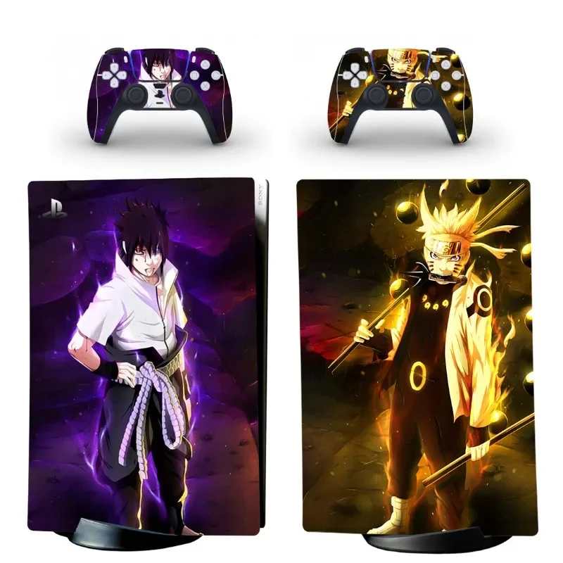 Naruto PS5 Digital Skin Sticker Cover for PlayStation 5 Console & Controller Decal Protective Film Itachi Waterproof Sticker