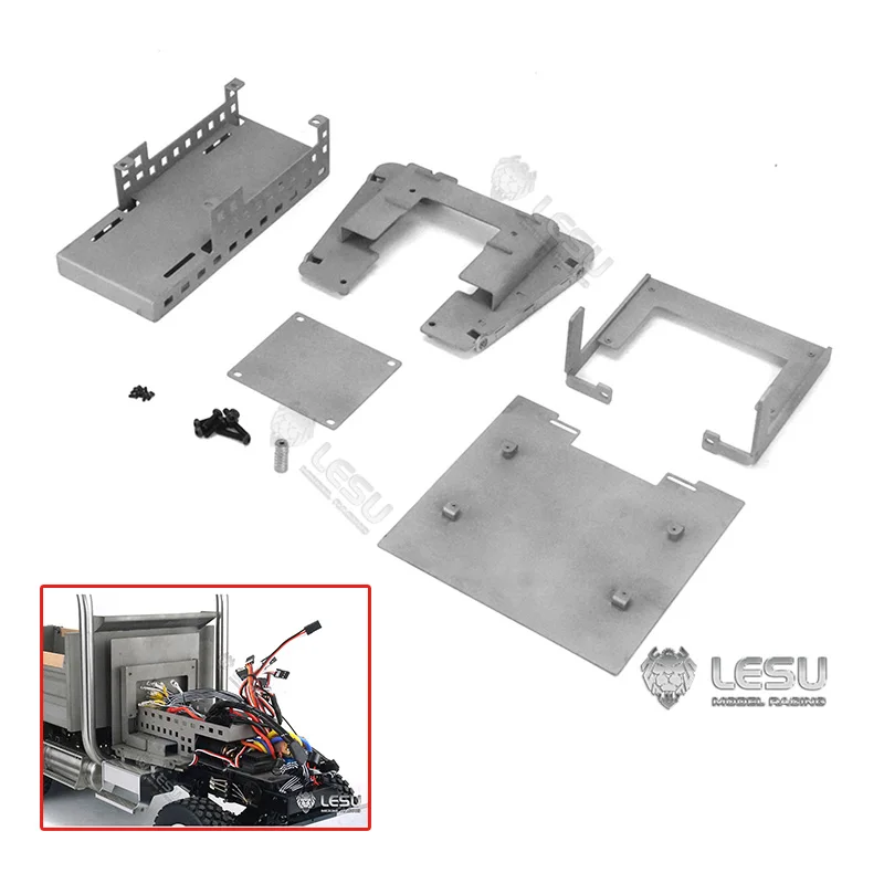 LESU Metal Battery Compartment For 1/14 King Haulery Chassis Tractor Truck Model TH20322-SMT1