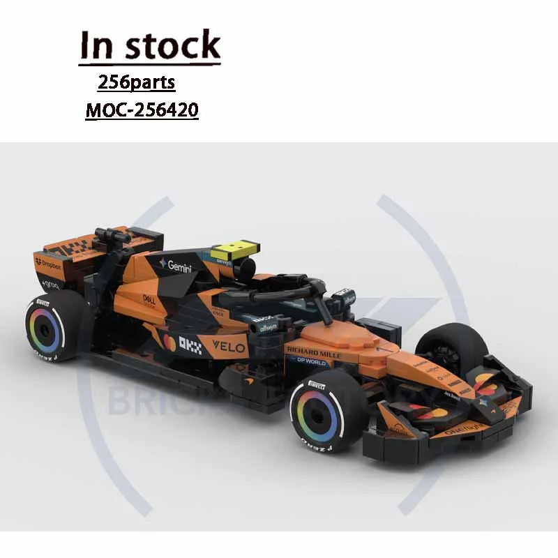 MOC-256420 New Urban Sports Racing Car Building Block Model 256 Parts MOC Creative Boys Children's Birthday Christmas Toy Gift