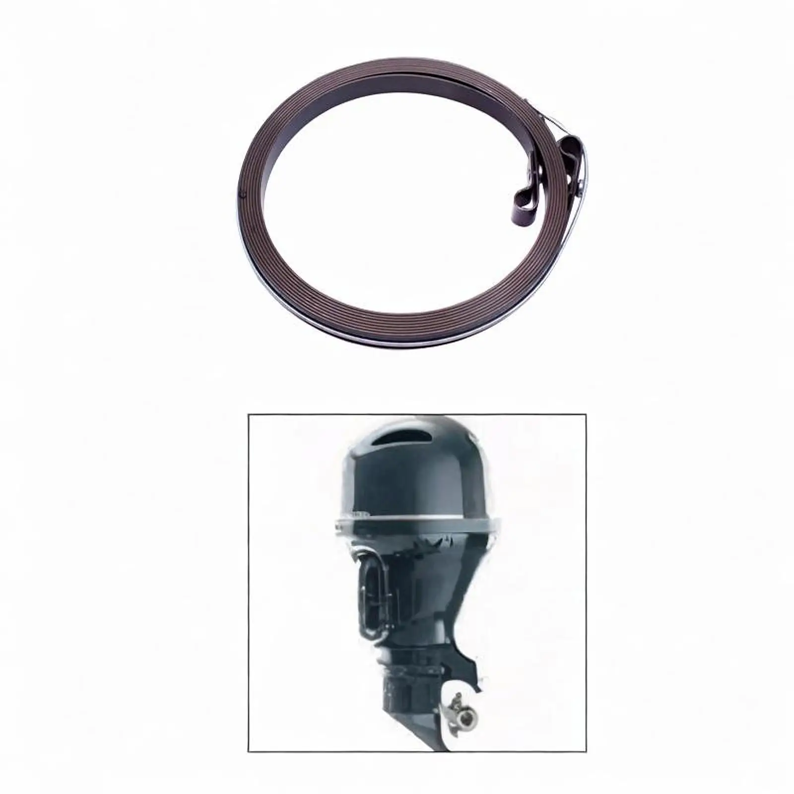 Boat Engine Spiral Starter Spring Metal Reliable Upgrade for Yamaha 9.9HP 15HP 20HP 25HP 30HP Easy to Install