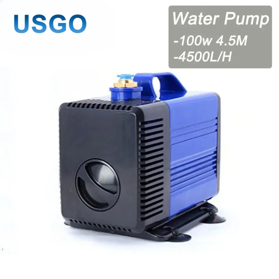 USGO 100W Submersible Water Pump 4.5M 4500L/H IPX8 220V Cooling Pump for CO2 Laser Tube Engraving Cutting Machine Chiller
