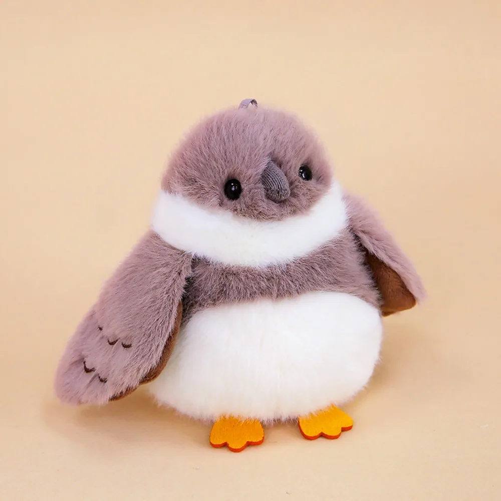 PP algodão dos desenhos animados pássaros brinquedos de pelúcia coleção confortável elfo pássaro bonecas chaveiro pendurado dos desenhos animados animais pássaros saco pingente