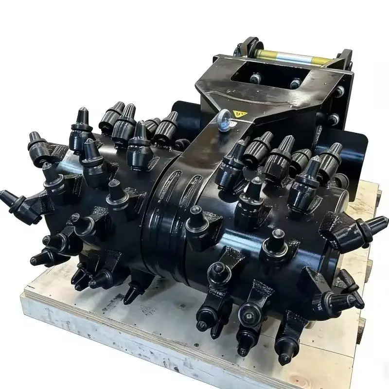 Road Milling Drum Hydraulic Milling Cutter for Excavator Asphalt Concrete Surface Mining Cold Planer Attachment High Efficiency