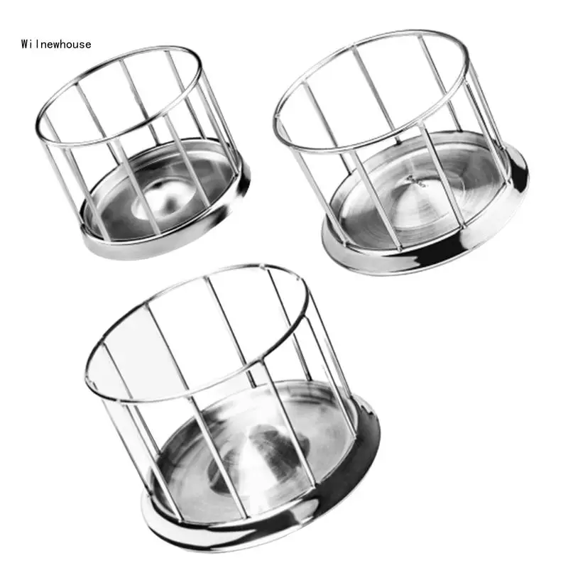 

Tortoises Water Dish Feeder Bowl Stainless Steel Tray Dispenser for Lizards Dropship