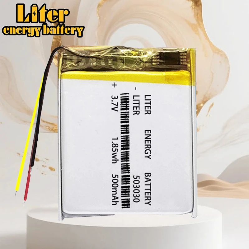 3 line Polymer battery 503030 3.7v 500mah 453030 smart home MP3 speakers Li-ion battery for dvr,GPS,mp3,mp4,cell phone,speaker