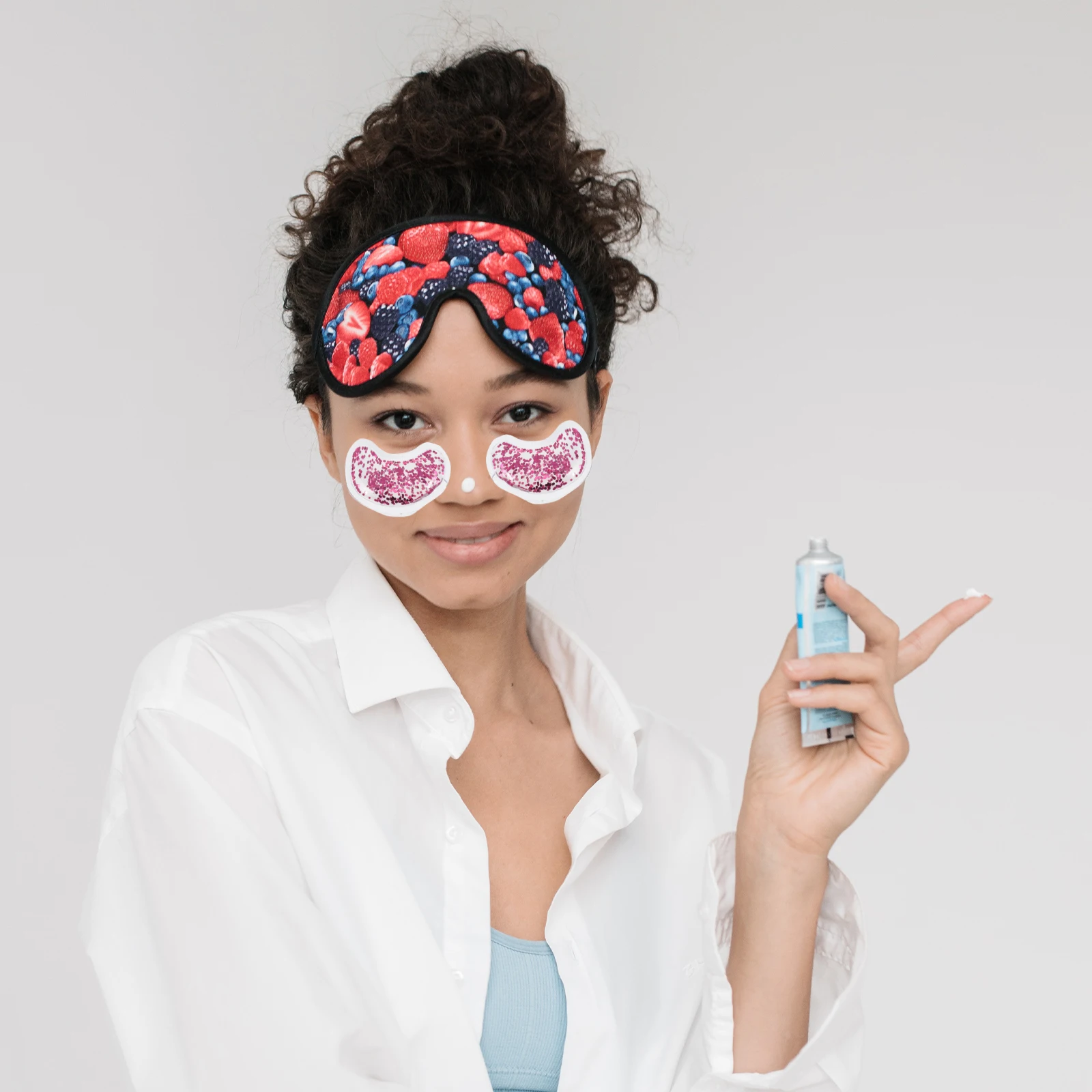

4 Pcs Cooling Gel Eye Patches Dark Circle Treatment Cold Compress Eye Care Products Travel Home Use Non Toxic BPA Free Latex