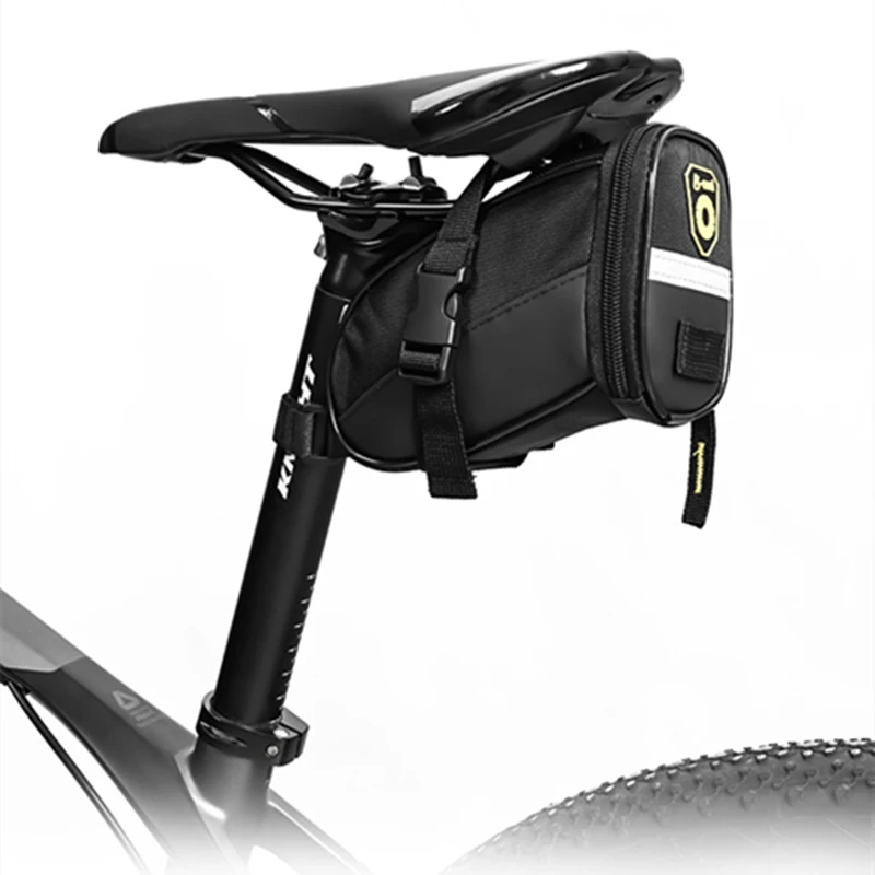 Q1089 2018 New Outdoor Cycling Mountain Bike Bicycle Saddle Bag Back Seat Tail Pouch Package Black/Green/Blue/Red/Pink/Sky Blue