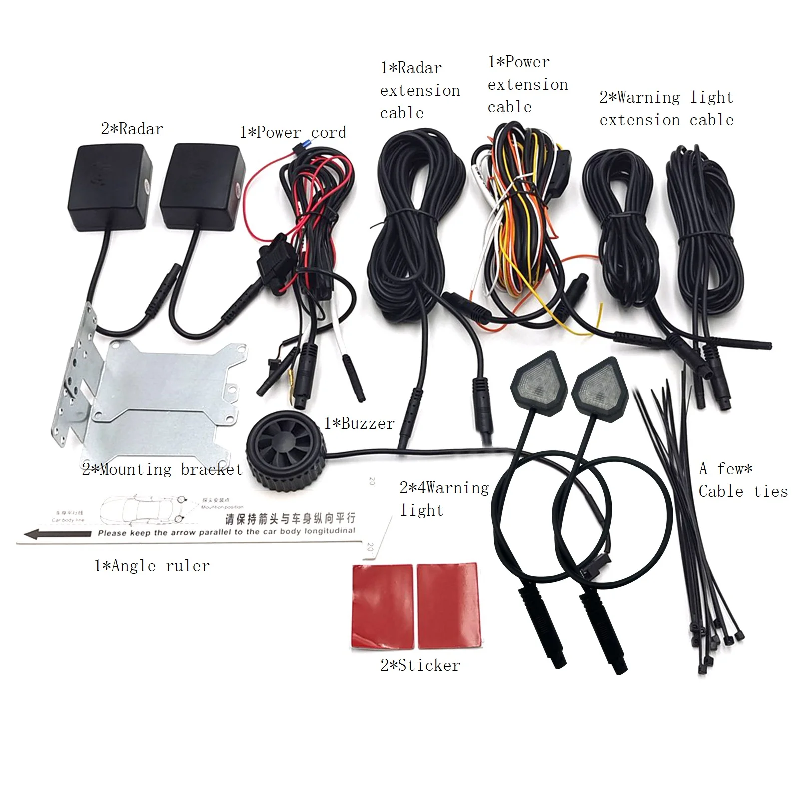 

0.3m-20m 24Ghz Millimeter Wave Radar Blind Spot Detection System BSD Microwave Blind Spot Monitoring Change Lane Aided Parking