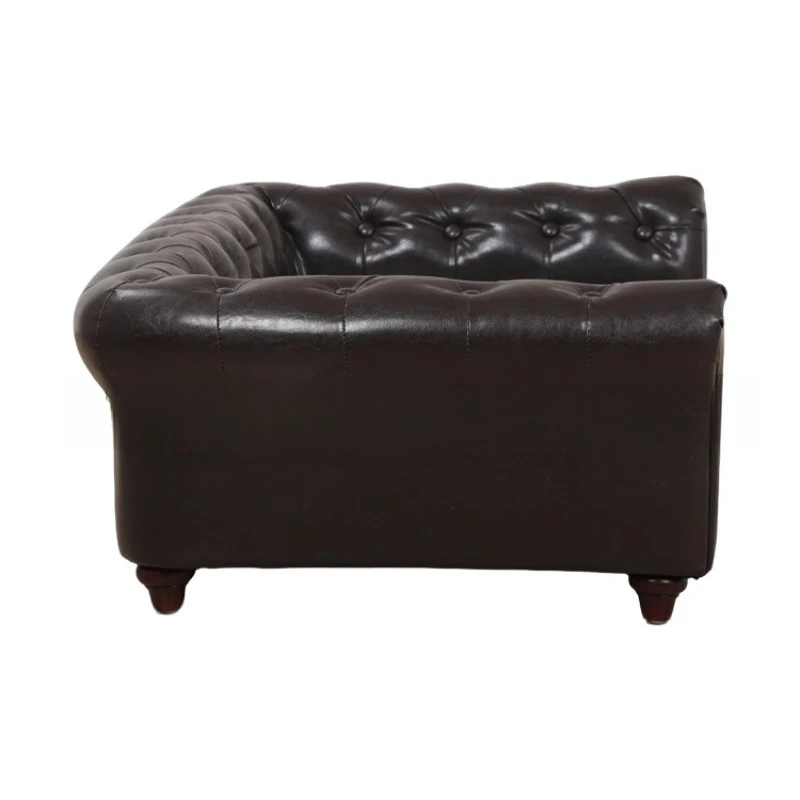Large leather pet bed, waterproof and dirt-resistant cat and dog universal medium and large bed