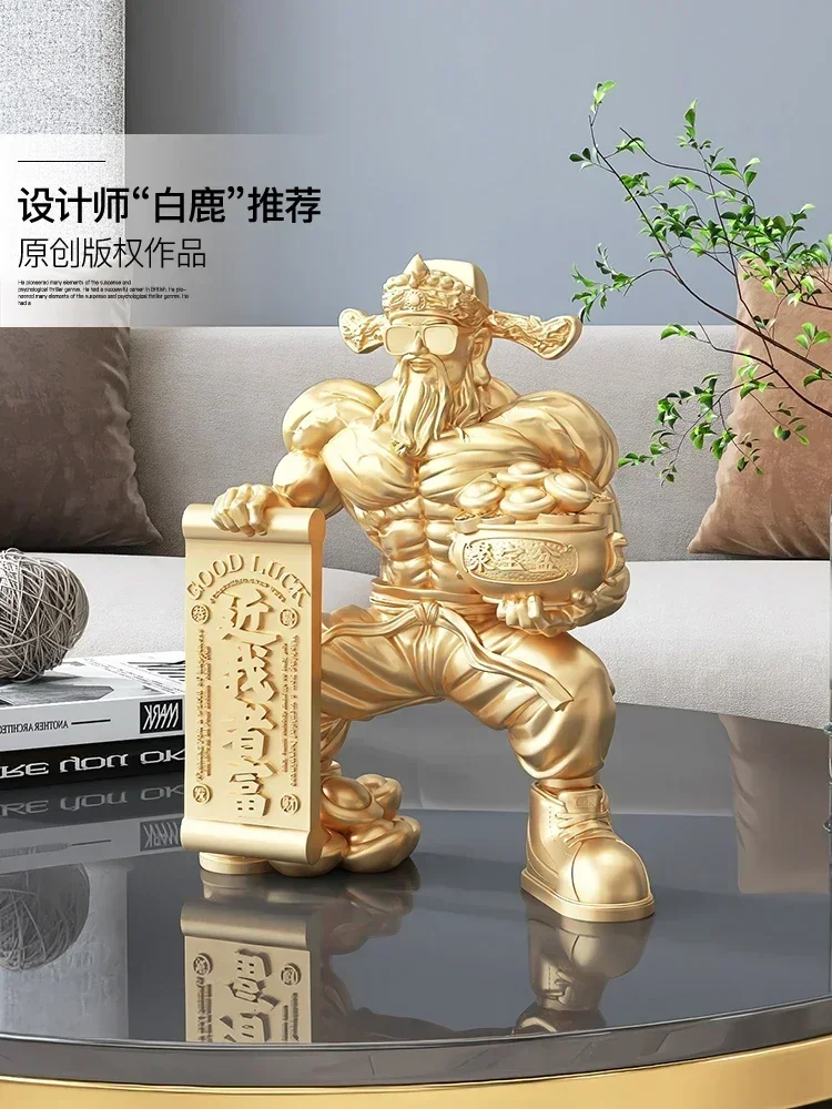 Muscle God adornos de escritorio para tienda, decoraciones para escritorio frontal, sala estar, hogar, oficina, regalo  apertura