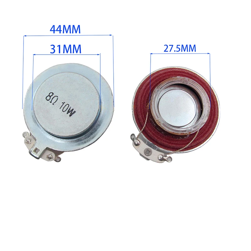2pcs 1.75 Inch 44MM Planar Vibrating Speaker 4 8 Ohm 10W Audio Resonance Exciter  Electronic Picture Frames Guitar Instrument