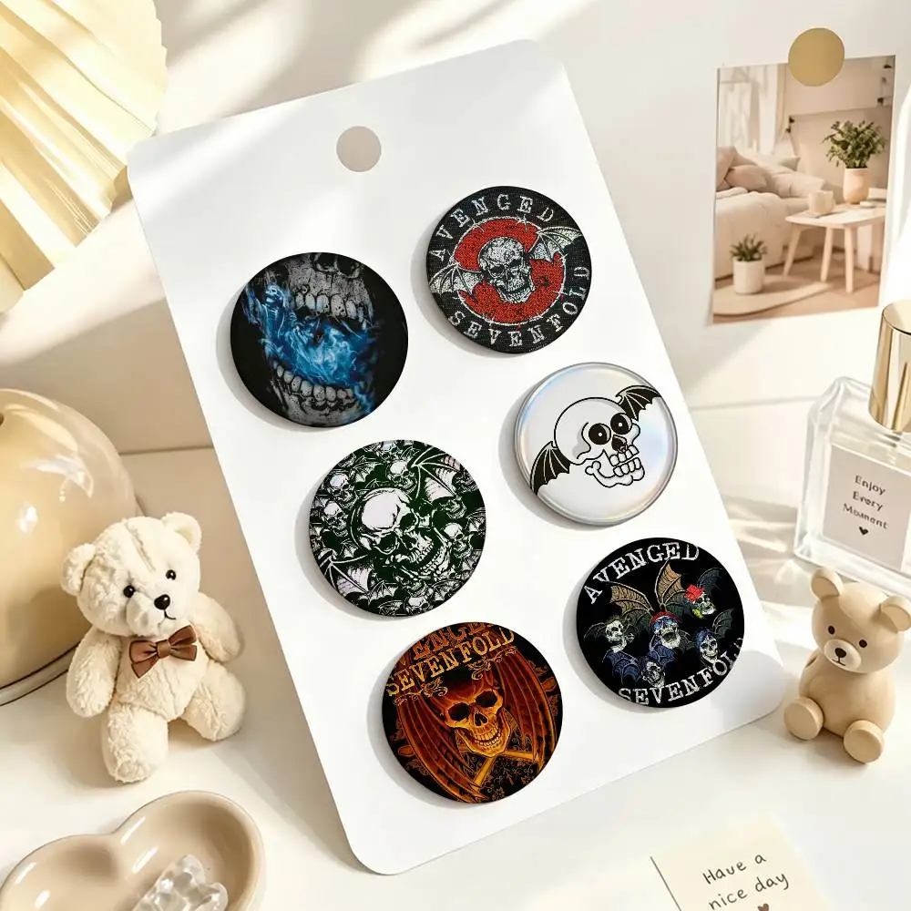 A-Avenged S-Sevenfold  Custom Enamel Pin Badges 25mm 32mm 44mm 58mm Backpack Hat Decor Toys Gifts