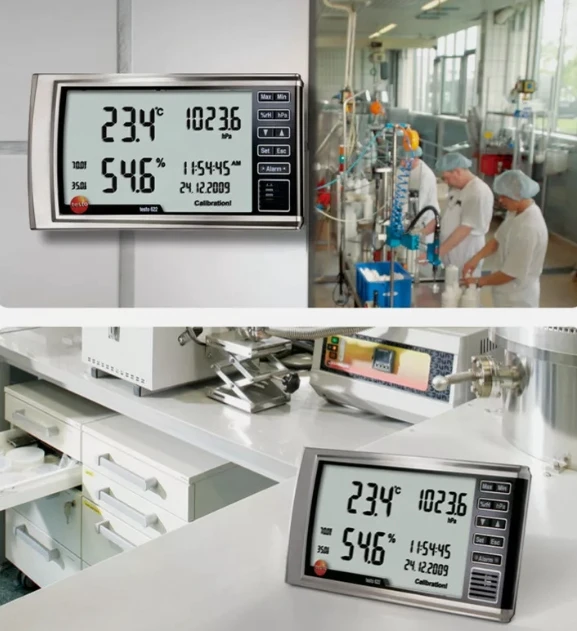 Testo 623 622 Testo 623 Digitales Thermohygrometer Hygrometer Histogramm Stock