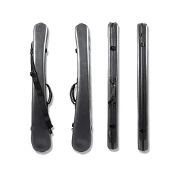 New Durable Bass Bow Case Carbon Fiber Hard Shell Bow Box Hold 2 pcs Strong Lightweight removeable strap