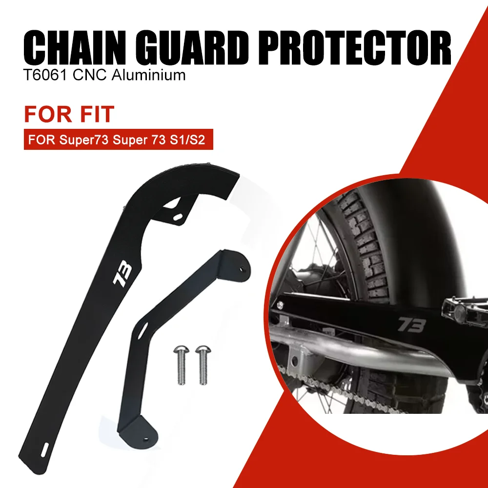 

Motorcycle Chain Protector Guard Off-Road Chain Guard For Super73 Super 73 S1 S2 SUPER73 S1/S2 Aluminum Rear Sprocket Cover