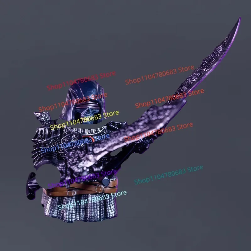 

MOC Building Block Skeleton Black Armor Warrior Mini Figure Assembly Model Display Anime Cartoon Toy Decoration Gift Collectible