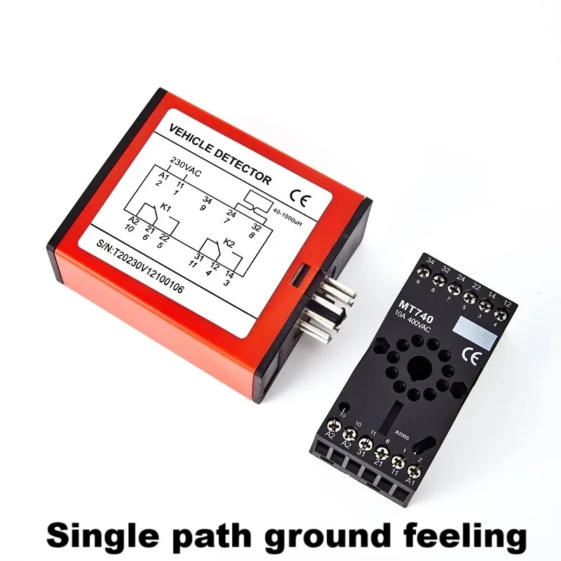 SHQJ Ground sensing vehicle detector relay QJVD-1 QJVD-2 MT740 Dual road ground sensing can determine driving direction