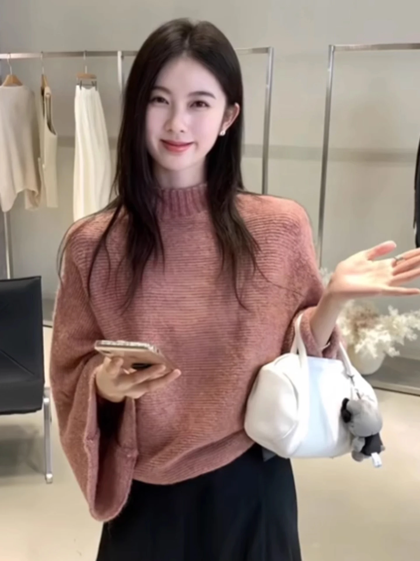 

Мягкий уютный женский вязаный свитер, свободный ленивый слэ, осень-зима, утягивающий модный топ с высоким воротником, длинный све, теплый, Emit...