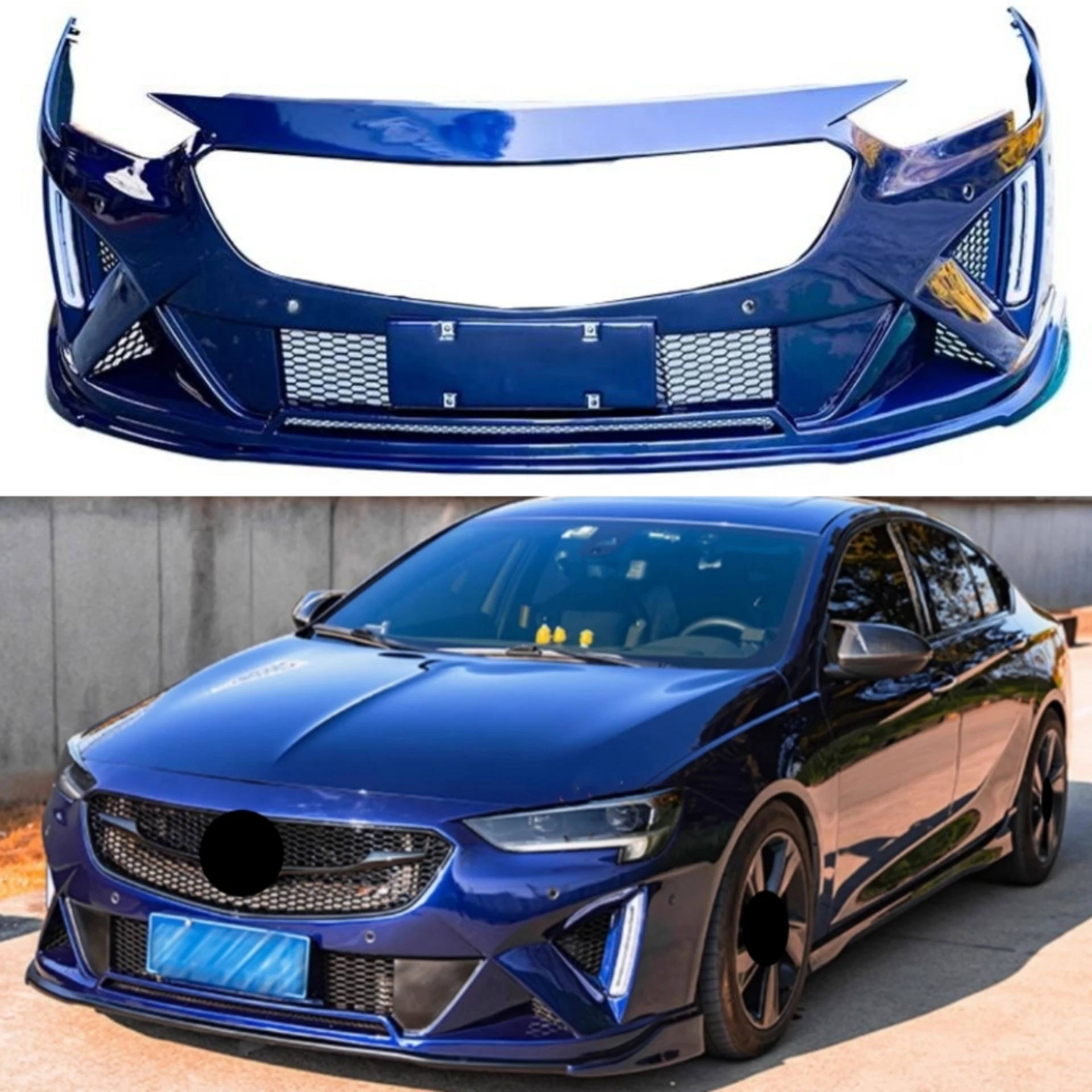 

Front Bumper with Fog Lamp for Buick Regal Opel Insignia GS 20-22 Modified New Style Bumper PP Material Unpainted Car Body Kit