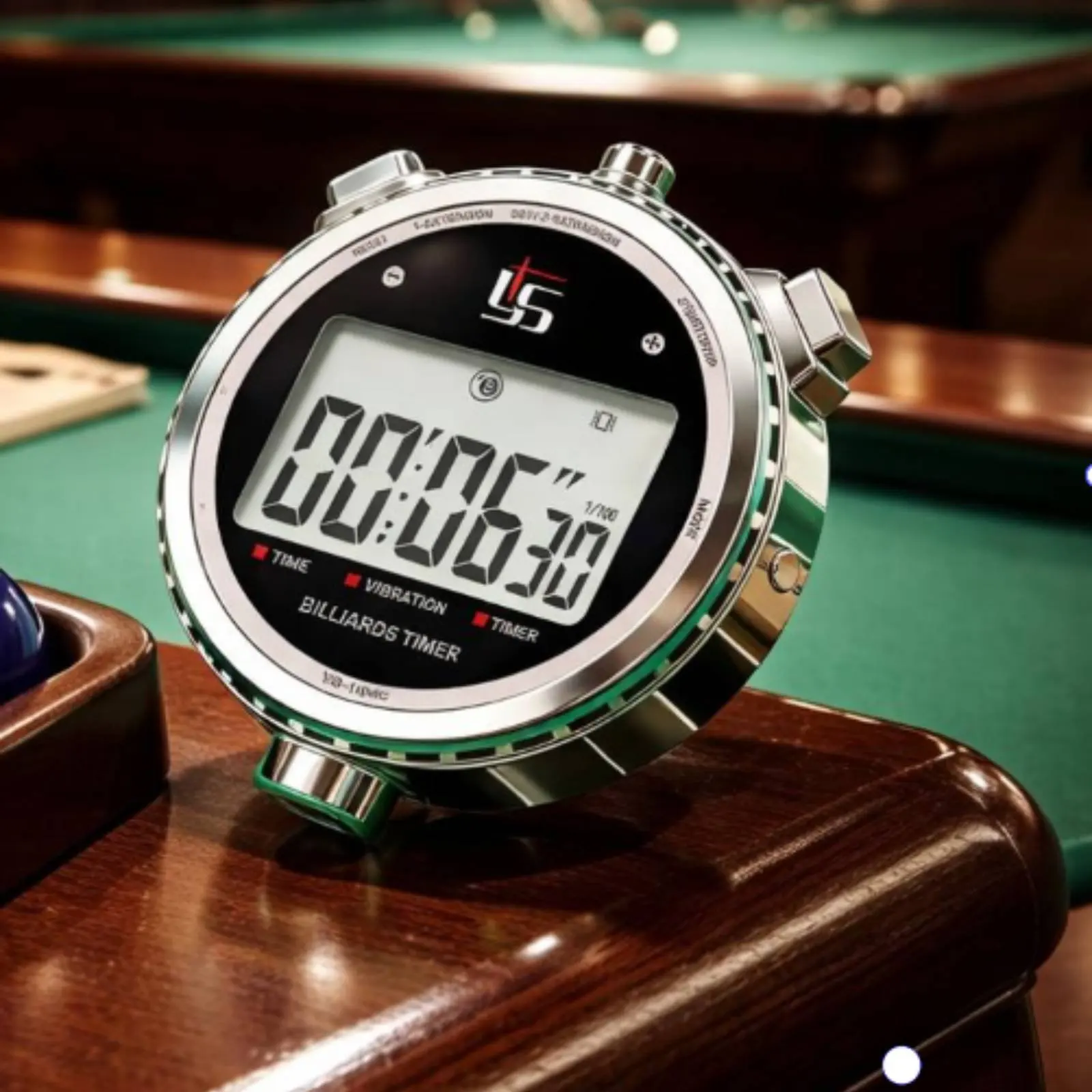 Picture 4: Digital Billiards Timer Rechargeable Referee Timer Sports Timing Device LCD Display Vibration for Referees, Tournaments