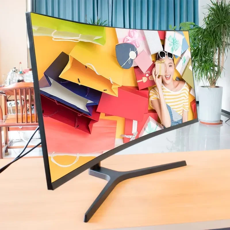 FY 32 Inch Curved 4K UHD Gaming Monitor 1ms Response Time High Resolution LCD Desktop PC Display For Gamers