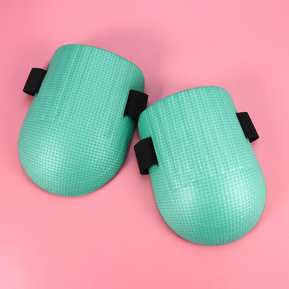 

2Pair Eva Knee Pads Adjustable Gardening Protector Tough Outer Shell Easy on Off Hook Loop Straps